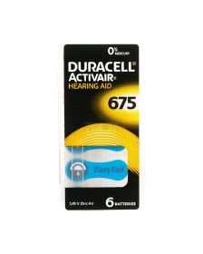 Duracell Activair A675 - PR44, 6x, Cink-Zračna baterija za slušne aparate