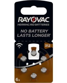 Rayovac Special A312 - PR41, 6x, Cink-Zračna baterija za slušne aparate