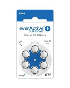 everActive Ultrasonic A675 - PR44, 6x, Cink-Zračna baterija za slušne aparate