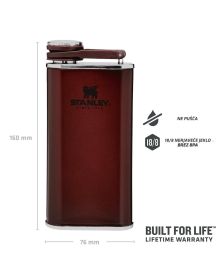 Stanley Classic Wide Mouth Flask 0,23L, Wine Rdeča