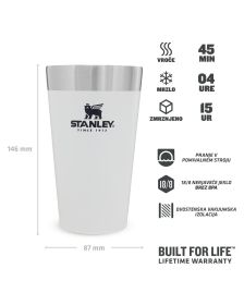 Stanley Izoliran Kozarec 0,47L, Polar Bela