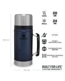 Stanley The Legendary Classic Food Jar 0.94L, Nightfall Modra, Vakuumsko izolira