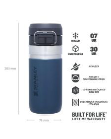 Stanley Quick Flip Water Bottle 0.47L, Abyss,