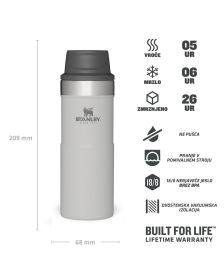 Stanley Classic Trigger Travel Mug 0,35L, Ash