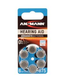 Ansmann A675 - PR44, 6x, Cink-zračna baterija za slušne aparate