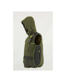 TELOVNIK- BREZROKAVNIK S KAPUCO IN ODSEVNIMI ROBOVI GREEN-LV950