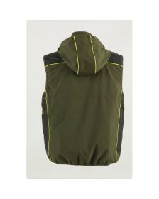TELOVNIK- BREZROKAVNIK S KAPUCO IN ODSEVNIMI ROBOVI GREEN-LV950