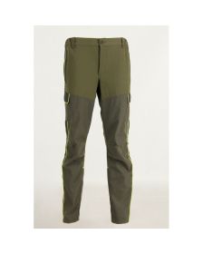 LOVSKE ELASTIČNE HLAČE S KEVLAR NAŠITKI-GREEN T-120