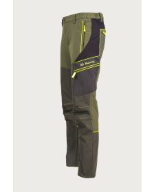 LOVSKE ELASTIČNE HLAČE S KEVLAR NAŠITKI-GIALLO FLUO T-150