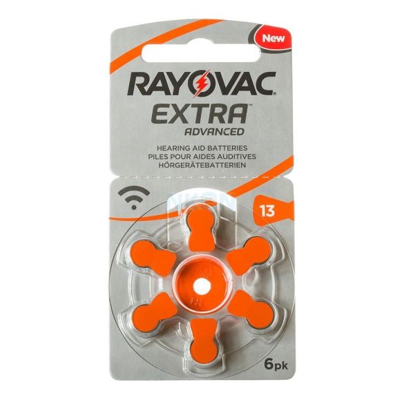 Rayovac Extra A13 - PR48, 6x, Cink-Zračna baterija za slušne aparate