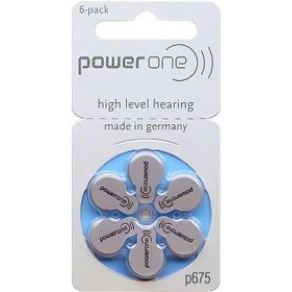 Power One Varta A675 - PR44, 6x, Cink-Zračna baterija za slušne aparate