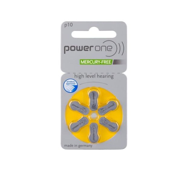 Power One Varta A10 - PR70, 6x, Cink-Zračna baterija za slušne aparate