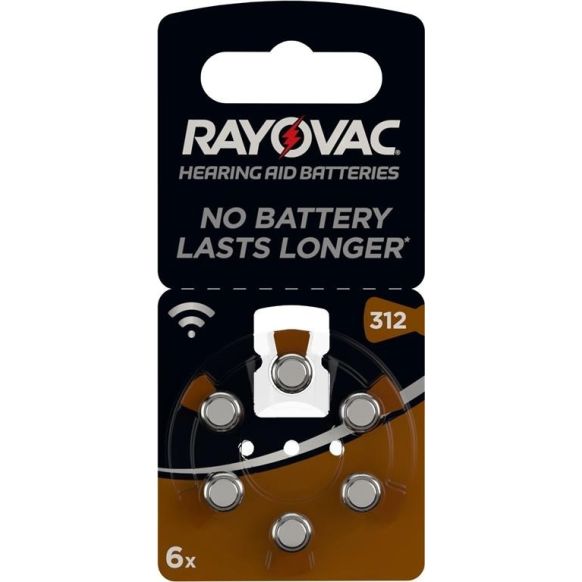 Rayovac Special A312 - PR41, 6x, Cink-Zračna baterija za slušne aparate