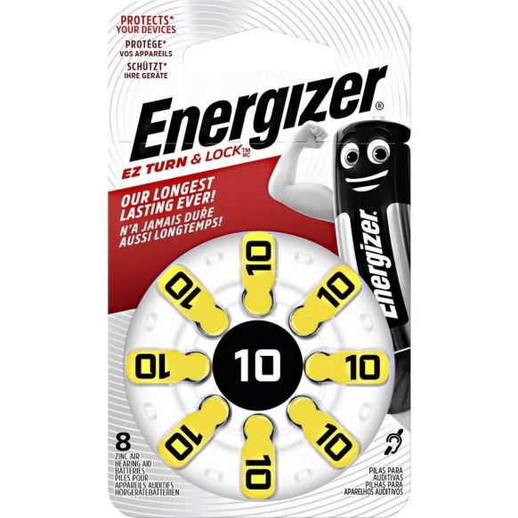Energizer A10 - PR70, 8x, Cink-Zračna baterija za slušne aparate