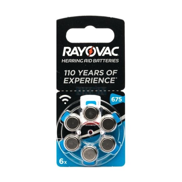 Rayovac Special A675 - PR44, 6x, Cink-Zračna baterija za slušne aparate