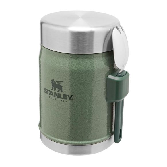 Stanley Classic Food Jar + Spork 0.4L, Hammertone Zelena, Posoda za hrano