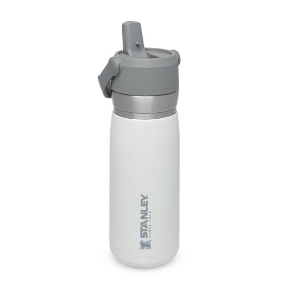 Stanley Quick Flip Straw  Bottle, 0.65L, Polar Bela, Steklenica