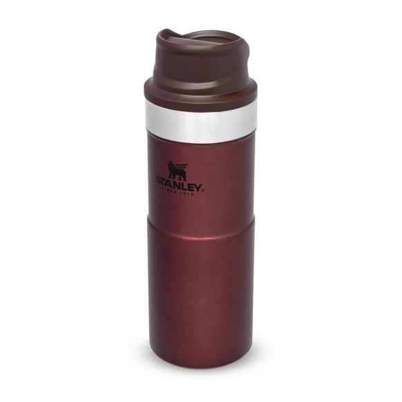 Stanley Classic Trigger Travel Mug 0,35L, Wine Rdeča, Steklenica