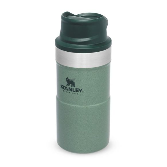 Stanley Classic Trigger Travel Mug 0,25L, Hammertone Zelena, Steklenica