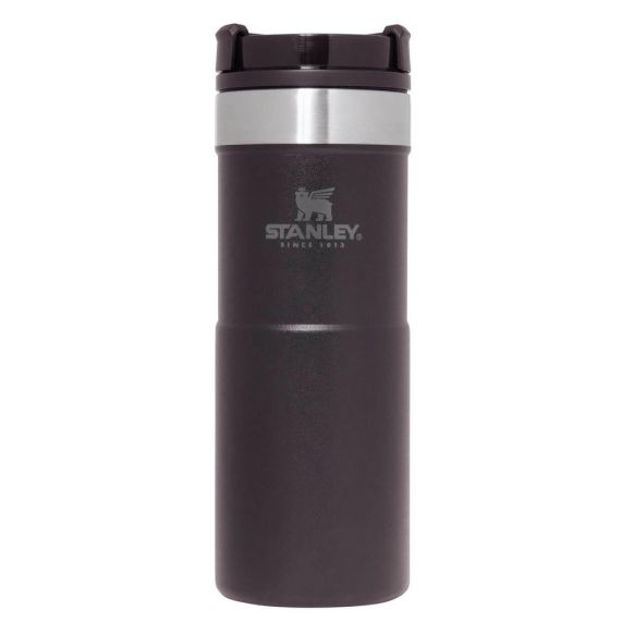 Stanley NeverLeak Travel Mug 0.35L, Matte Black Pebble Črna