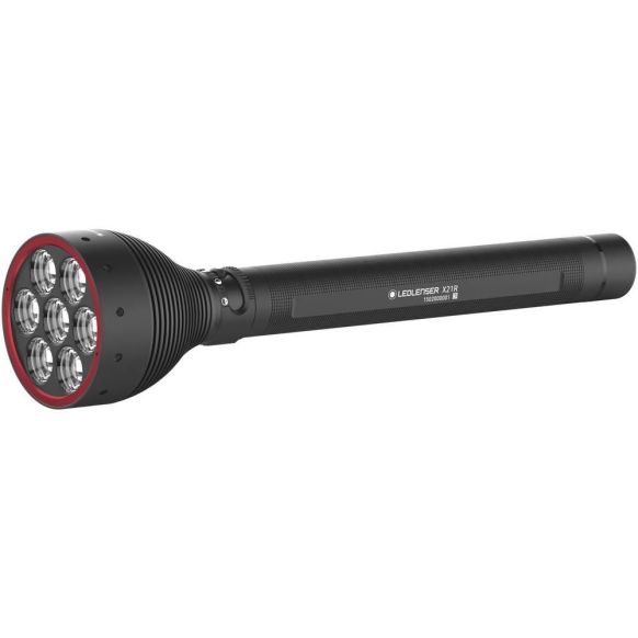Ledlenser X21R, Black, chargeable flashlight