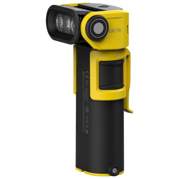 LEDLENSER EXC7R ATEX, Ročna polnilna svetilka, brez polnilne postaje,črno/rumena